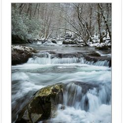 Middle Prong Little River in winter, Great Smoky Mountains Natio
