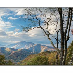 View of Cold Mountain, NC, autumn, Haywood County