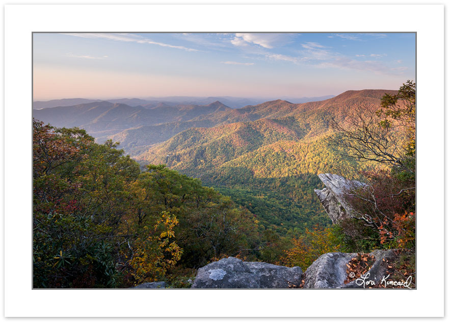 Early morning view, Pickens Nose, Southern Nantahala Wilderness,