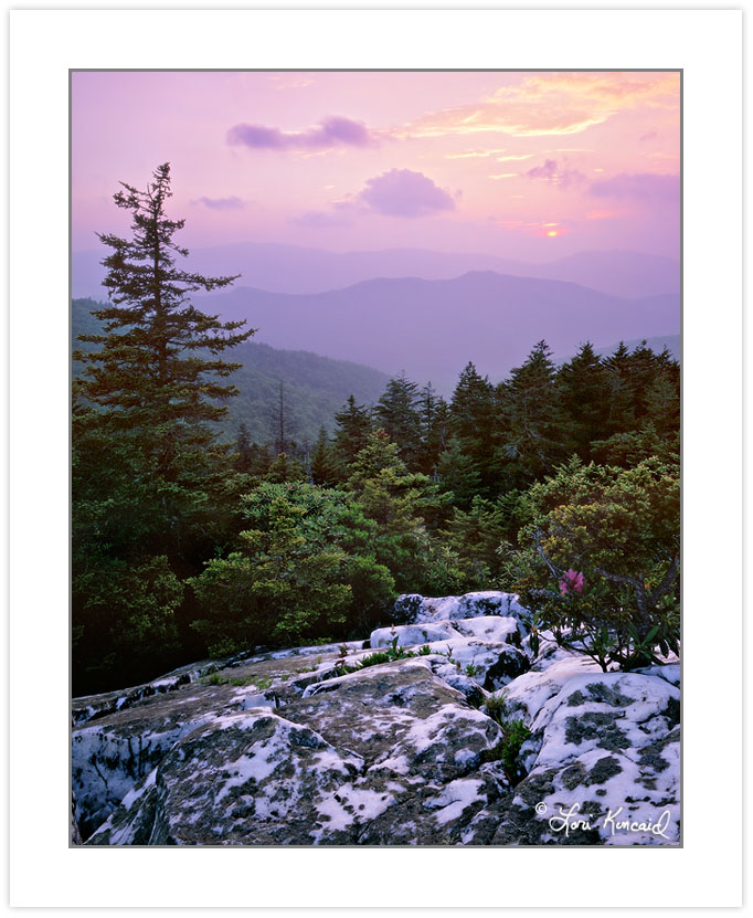 SL0134:  Sunset view from Shining Rock, Shining Rock Wilderness,