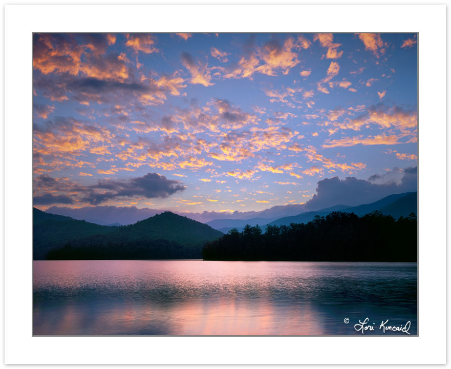 SL0198: Sunset from Cheoah Point, Santeetlah Lake, Nantahala Nat