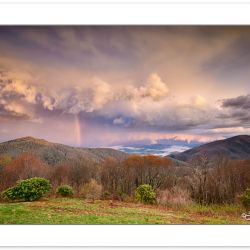 WED115: Rainbow and virga over Cherokee National Forest viewed f