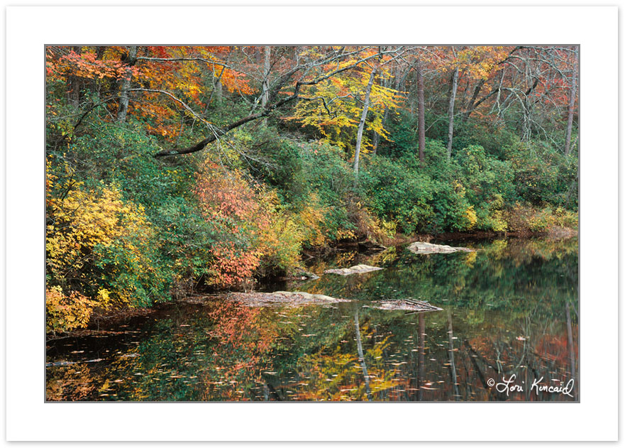Fall Reflection on the Chauga River, Chau Ram County Park, SC